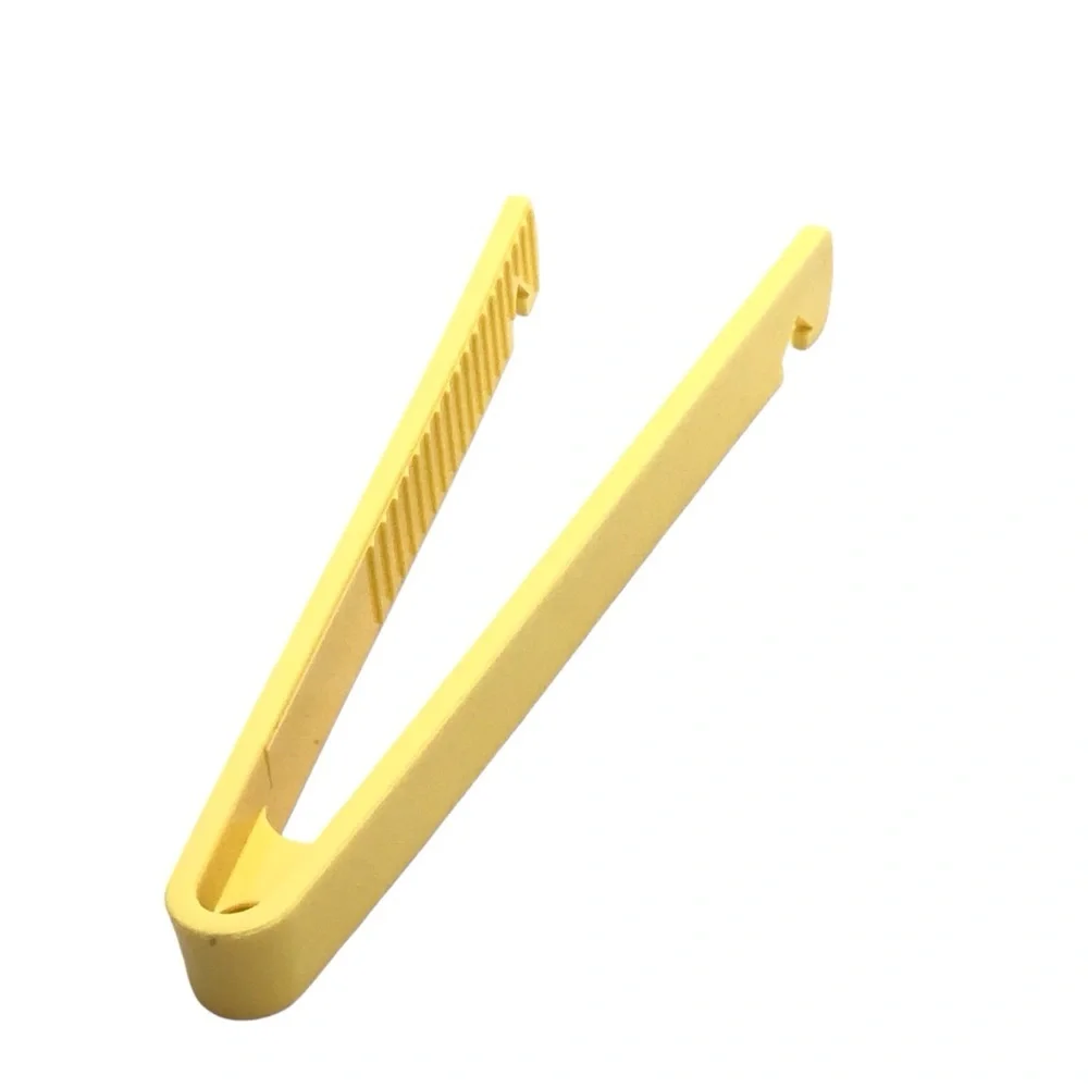 Butterie Toaster Tongs with Oven Rack Hook (Yellow).